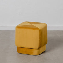 Last inn bildet i Galleri-visningsprogrammet, Puff Syntetisk Stoff Tre 40 x 40 x 40 cm Oker
