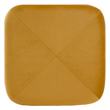 Last inn bildet i Galleri-visningsprogrammet, Puff Syntetisk Stoff Tre 40 x 40 x 40 cm Oker
