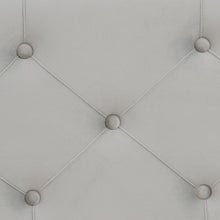 Last inn bildet i Galleri-visningsprogrammet, Puff 80 x 80 x 46 cm Syntetisk Stoff Grå Metall
