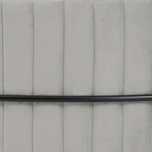 Last inn bildet i Galleri-visningsprogrammet, Puff 80 x 80 x 46 cm Syntetisk Stoff Grå Metall
