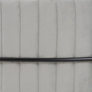 Puff 80 x 80 x 46 cm Syntetisk Stoff Grå Metall