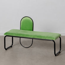 Last inn bildet i Galleri-visningsprogrammet, Krakk 110 x 40 x 68 cm Syntetisk Stoff Metall Grønn
