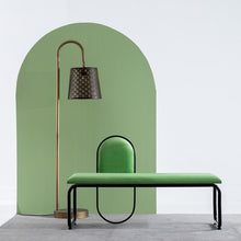 Last inn bildet i Galleri-visningsprogrammet, Krakk 110 x 40 x 68 cm Syntetisk Stoff Metall Grønn

