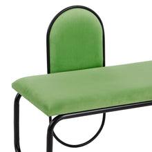 Last inn bildet i Galleri-visningsprogrammet, Krakk 110 x 40 x 68 cm Syntetisk Stoff Metall Grønn
