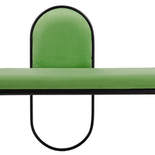 Last inn bildet i Galleri-visningsprogrammet, Krakk 110 x 40 x 68 cm Syntetisk Stoff Metall Grønn
