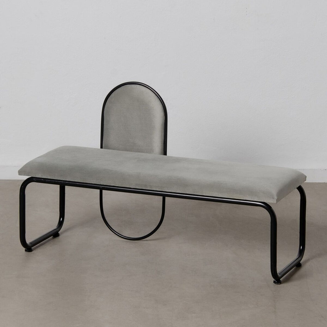 Krakk 110 x 40 x 68 cm Syntetisk Stoff Grå Metall