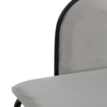 Last inn bildet i Galleri-visningsprogrammet, Krakk 110 x 40 x 68 cm Syntetisk Stoff Grå Metall
