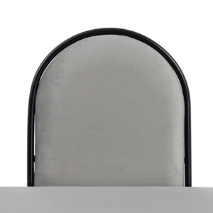 Krakk 110 x 40 x 68 cm Syntetisk Stoff Grå Metall