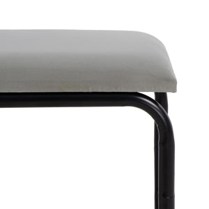 Krakk 110 x 40 x 68 cm Syntetisk Stoff Grå Metall