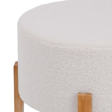 Last inn bildet i Galleri-visningsprogrammet, Puff Syntetisk Stoff Beige Tre 46 x 46 x 46 cm
