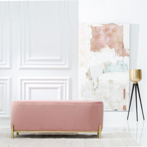 Krakk 104,5 x 39 x 42 cm Syntetisk Stoff Rosa Metall