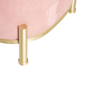 Krakk 104,5 x 39 x 42 cm Syntetisk Stoff Rosa Metall