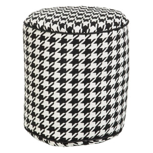 Puff Polyester 45 x 45 x 45 cm 100% bomull Houndstooth