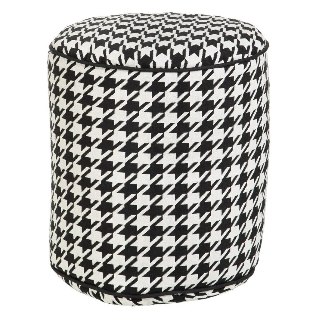 Puff Polyester 45 x 45 x 45 cm 100% bomull Houndstooth