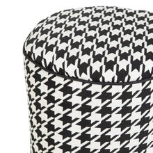 Last inn bildet i Galleri-visningsprogrammet, Puff Polyester 45 x 45 x 45 cm 100% bomull Houndstooth
