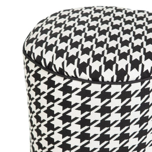 Puff Polyester 45 x 45 x 45 cm 100% bomull Houndstooth