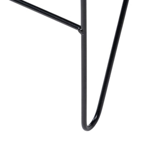 Puff Syntetisk Stoff Metall Gul 40 x 40 x 35 cm