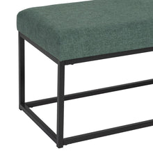 Last inn bildet i Galleri-visningsprogrammet, Krakk Syntetisk Stoff Metall Grønn 120 x 40 x 45 cm
