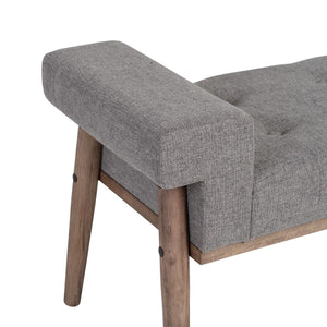 Krakk 120 x 40 x 50 cm Syntetisk Stoff Grå Tre