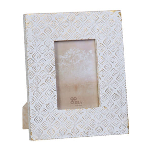 Fotoramme 2 Deler 20,5 x 1,5 x 25 cm Hvit Treverk av mangotre