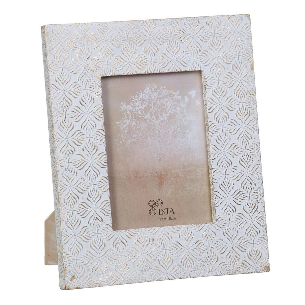 Fotoramme 23 x 1,5 x 28 cm Hvit Treverk av mangotre