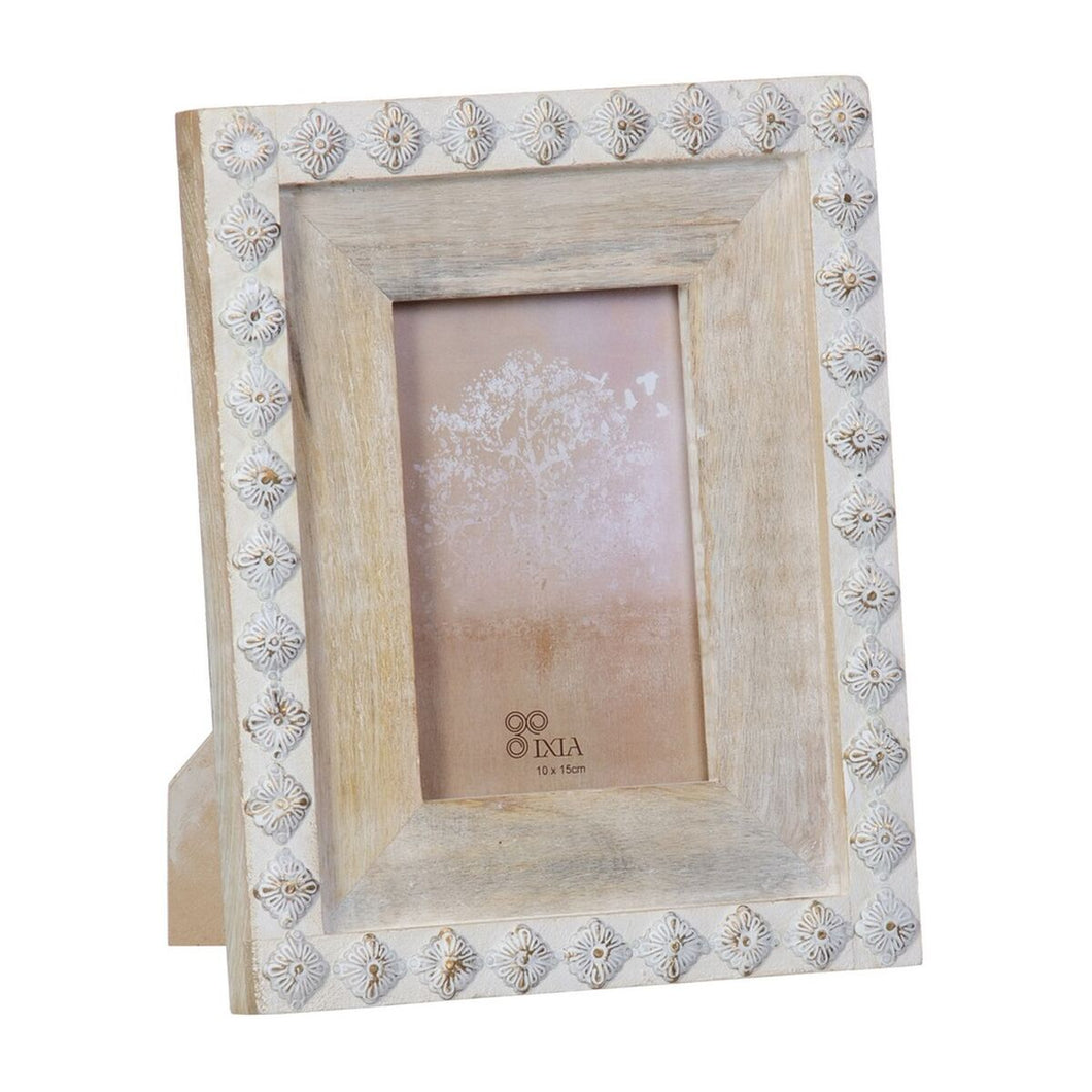 Fotoramme 20,5 x 2,5 x 25,5 cm Tre Hvit