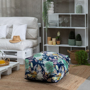Puff Ark Blå Polyester 60 x 60 x 30 cm