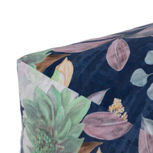 Last inn bildet i Galleri-visningsprogrammet, Puff Ark Blå Polyester 60 x 60 x 30 cm
