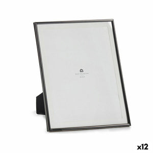 Fotoramme Svart Krystall Stål (23 x 28 x 15 cm) (12 enheter)
