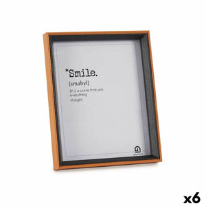Fotoramme Krystall Svart Brun Tre MDF (22 x 27 x 3 cm) (6 enheter)