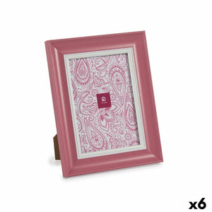 Fotoramme Krystall Rosa Plast (6 enheter) (2 x 24 x 19 cm)