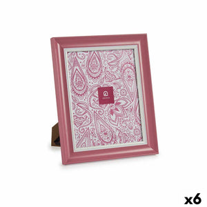 Fotoramme Krystall Rosa Plast (6 enheter) (2 x 31 x 26 cm)