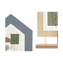 Last inn bildet i Galleri-visningsprogrammet, Fotoramme 2 bildes Hus Svart Brun Tre MDF (36 x 26 x 6 cm) (6 enheter)
