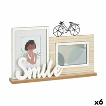 Last inn bildet i Galleri-visningsprogrammet, Fotoramme Smile 2 bildes Svart Brun Tre MDF (6 enheter) (40 x 27 x 6 cm)
