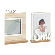Last inn bildet i Galleri-visningsprogrammet, Fotoramme Smile 2 bildes Svart Brun Tre MDF (6 enheter) (40 x 27 x 6 cm)
