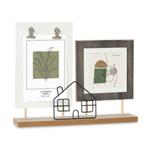 Last inn bildet i Galleri-visningsprogrammet, Fotoramme 2 bildes Hus Svart Brun Tre MDF (28 x 23,5 x 6 cm) (6 enheter)
