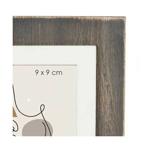 Fotoramme 2 bildes Hus Svart Brun Tre MDF (28 x 23,5 x 6 cm) (6 enheter)