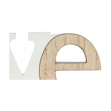 Last inn bildet i Galleri-visningsprogrammet, Fotoramme Love Hvit Brun Tre MDF (31 x 13,5 x 1,8 cm) (6 enheter)
