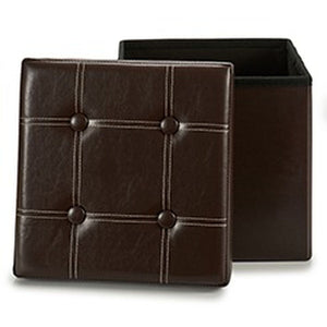 Puff Oppbevaringsrom Brun 31 x 31 x 31 cm (6 enheter)