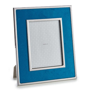 Fotoramme Blå Fløyel 1 x 30,8 x 25,8 cm (12 enheter)