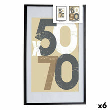 Last inn bildet i Galleri-visningsprogrammet, Fotoramme 62,5 x 2,5 x 92,5 cm Svart Plast Tre MDF (6 enheter)
