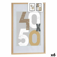 Last inn bildet i Galleri-visningsprogrammet, Fotoramme 52,5 x 2,5 x 72,5 cm Naturell Plast Tre MDF (6 enheter)
