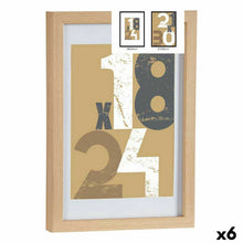 Last inn bildet i Galleri-visningsprogrammet, Fotoramme 24 x 2,5 x 32,5 cm Naturell Glass Tre MDF (6 enheter)
