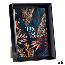 Last inn bildet i Galleri-visningsprogrammet, Fotoramme 15,2 x 3,5 x 20,2 cm Svart Plast Glass (6 enheter)
