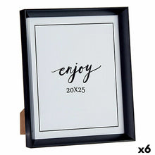 Last inn bildet i Galleri-visningsprogrammet, Fotoramme 22,2 x 3,5 x 27,3 cm Svart Plast Glass (6 enheter)
