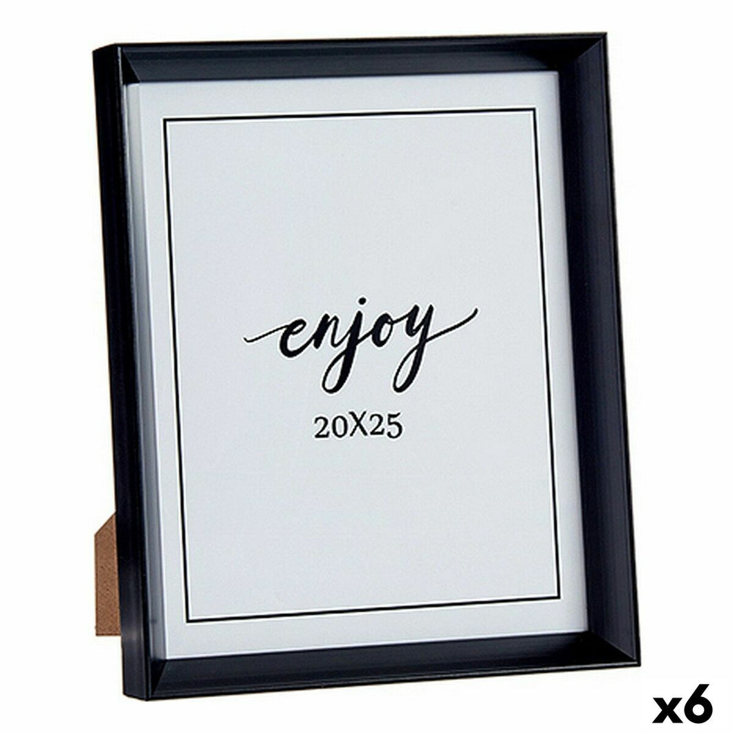 Fotoramme 22,2 x 3,5 x 27,3 cm Svart Plast Glass (6 enheter)