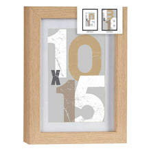 Last inn bildet i Galleri-visningsprogrammet, Fotoramme 16 x 21 x 2,5 cm Naturell Glass Tre MDF (6 enheter)
