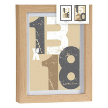 Last inn bildet i Galleri-visningsprogrammet, Fotoramme 18 x 23 x 2,5 cm Naturell Glass Tre MDF (6 enheter)
