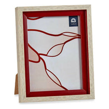 Last inn bildet i Galleri-visningsprogrammet, Fotoramme 18,8 x 2 x 24 cm Krystall Rød Tre Brun Plast (6 enheter)
