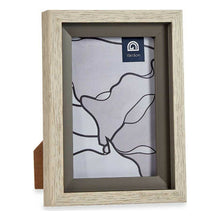Last inn bildet i Galleri-visningsprogrammet, Fotoramme 13,5 x 18,8 x 2 cm Krystall Grå Beige Plast (6 enheter)

